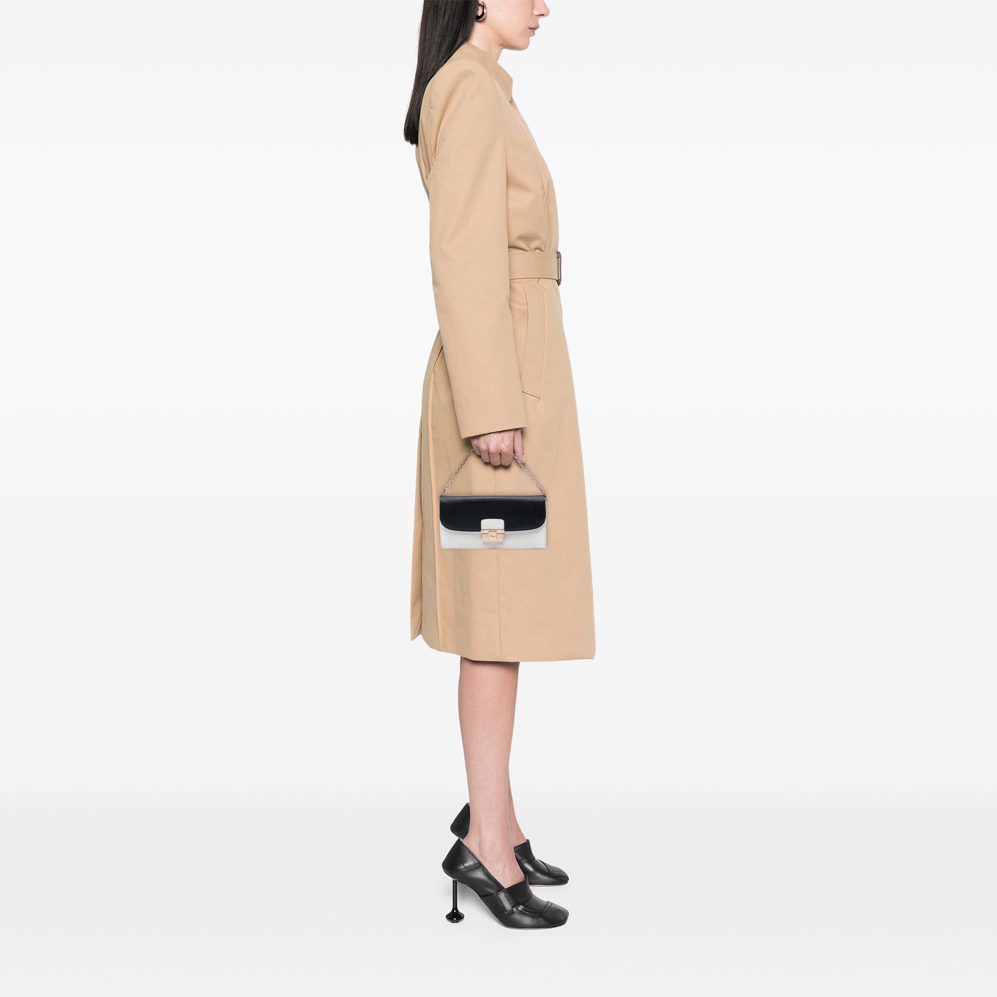 Bicolor Calfskin Diorling Wallet on Chain - Image 6