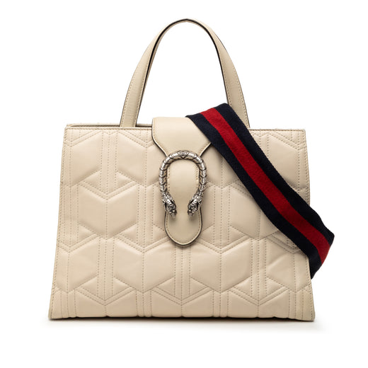 Quilted Leather Dionysus Web Satchel - Image 1