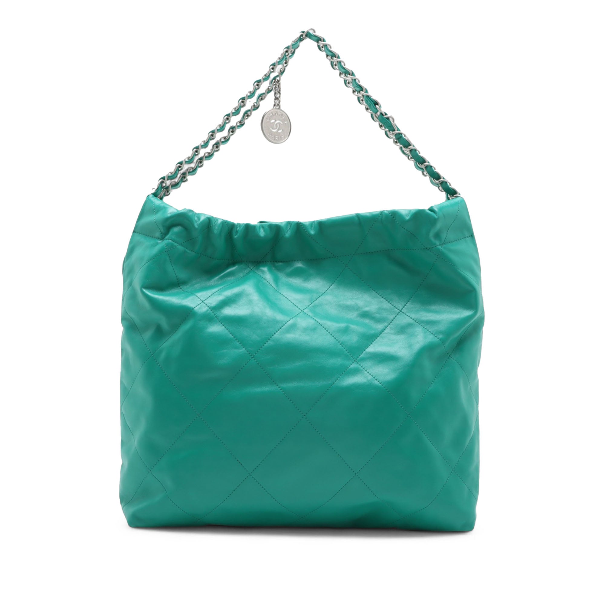 Medium Quilted Shiny Calfskin 22 Handbag - Image 2