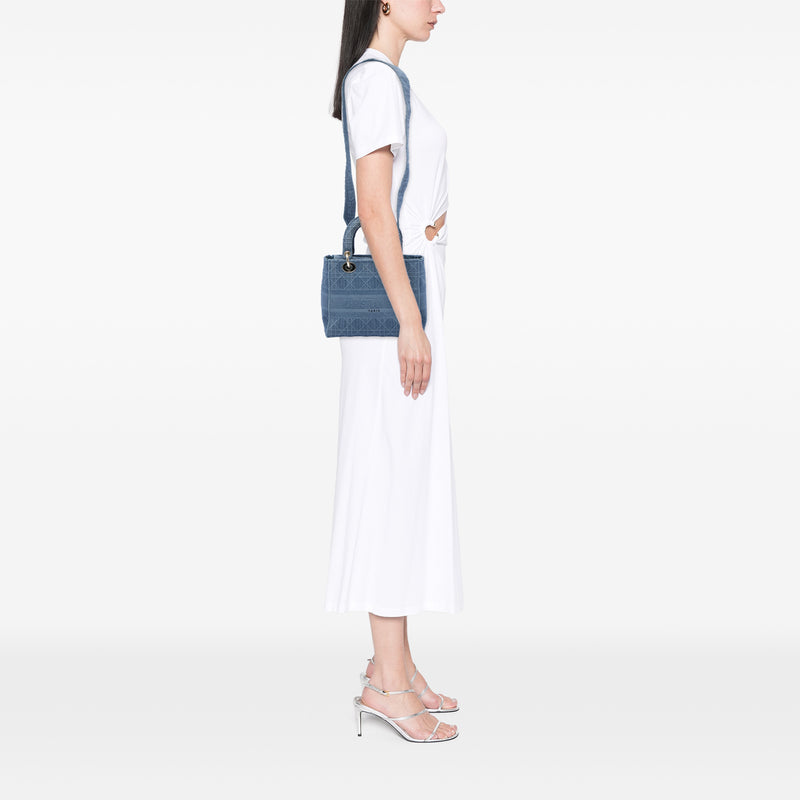Medium Canvas Cannage Lady D Lite - Image 5