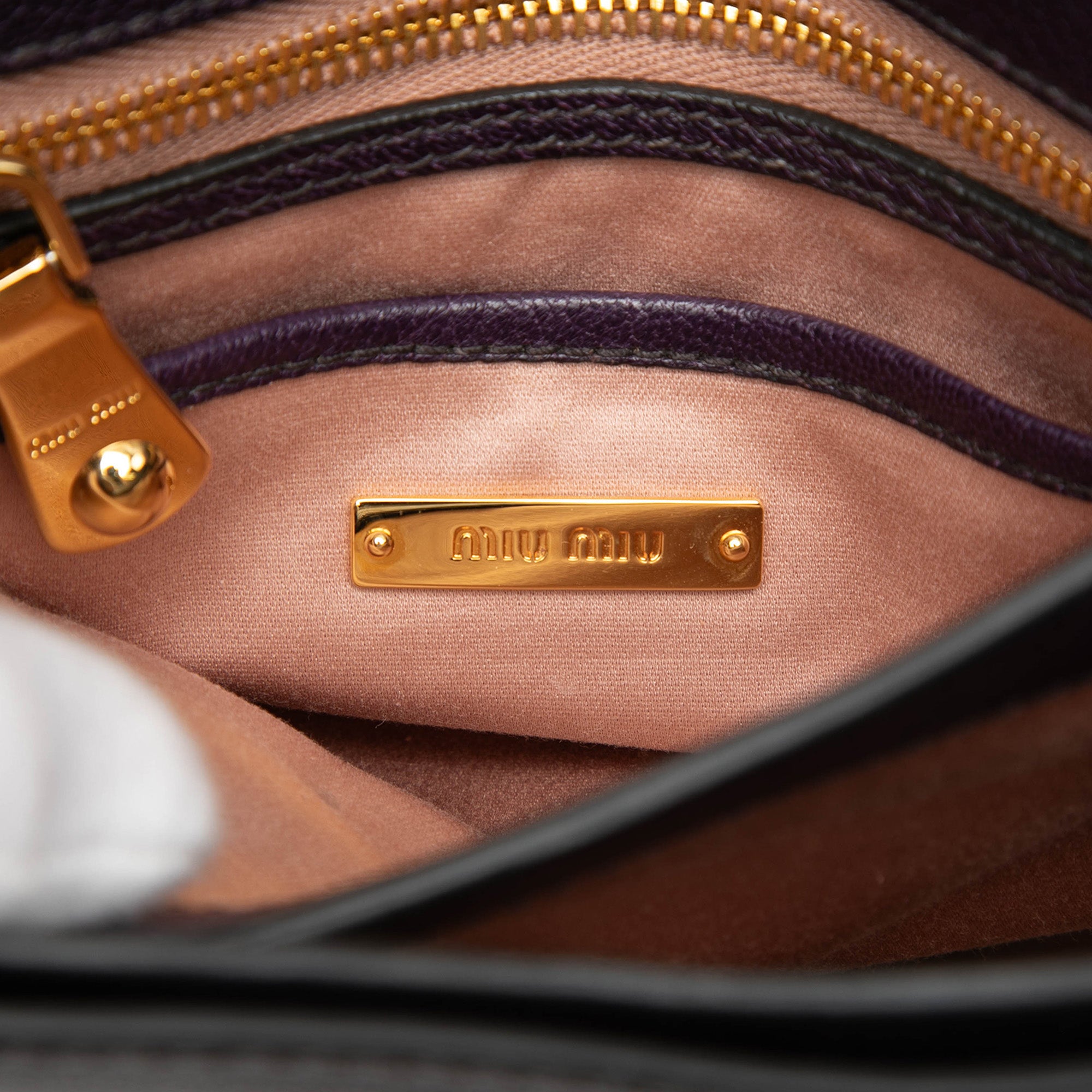 Bicolor Goatskin Madras Top Handle Satchel - Image 5