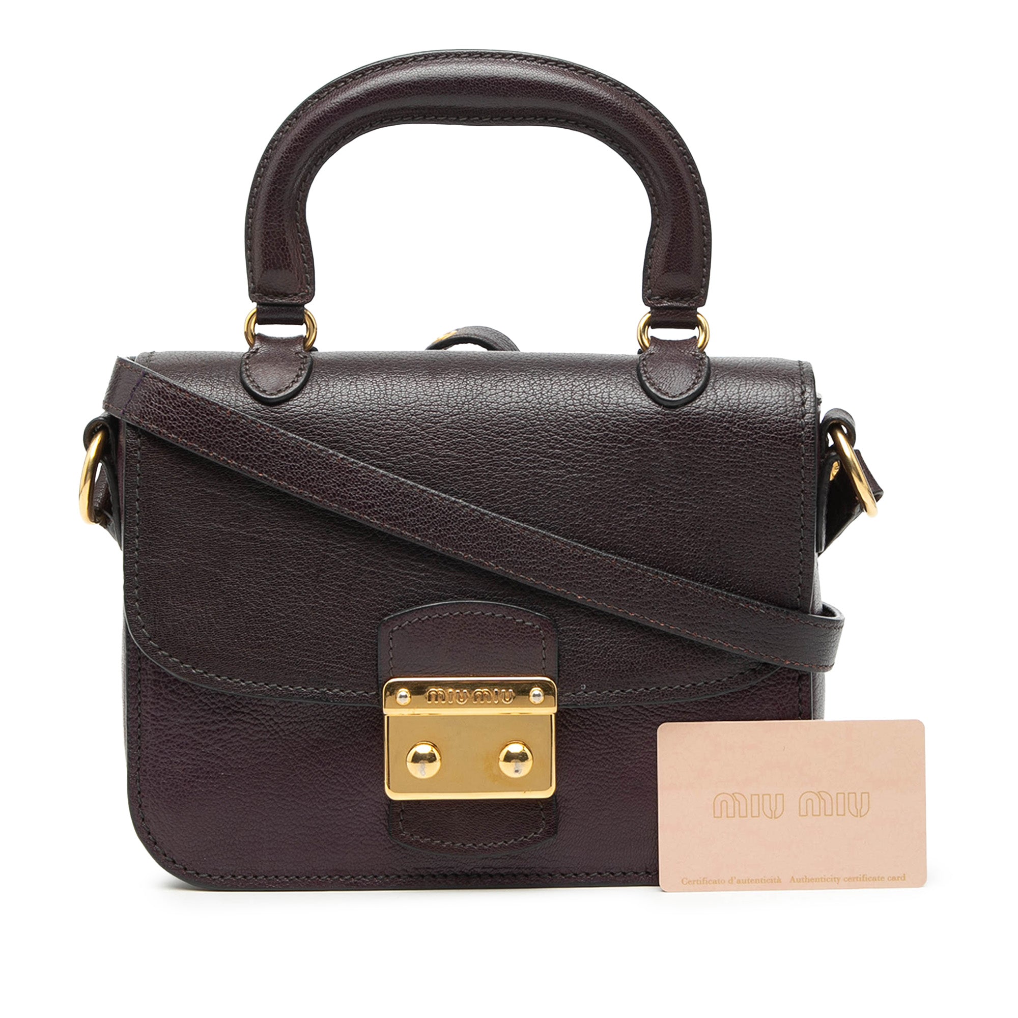 Bicolor Goatskin Madras Top Handle Satchel - Image 7