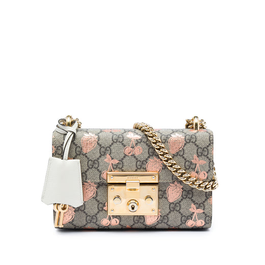 Small GG Supreme Berry Padlock Crossbody - Image 1