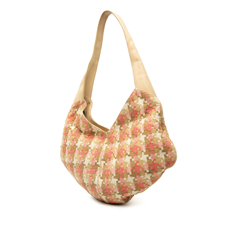 Tweed Houndstooth Hobo - Image 2