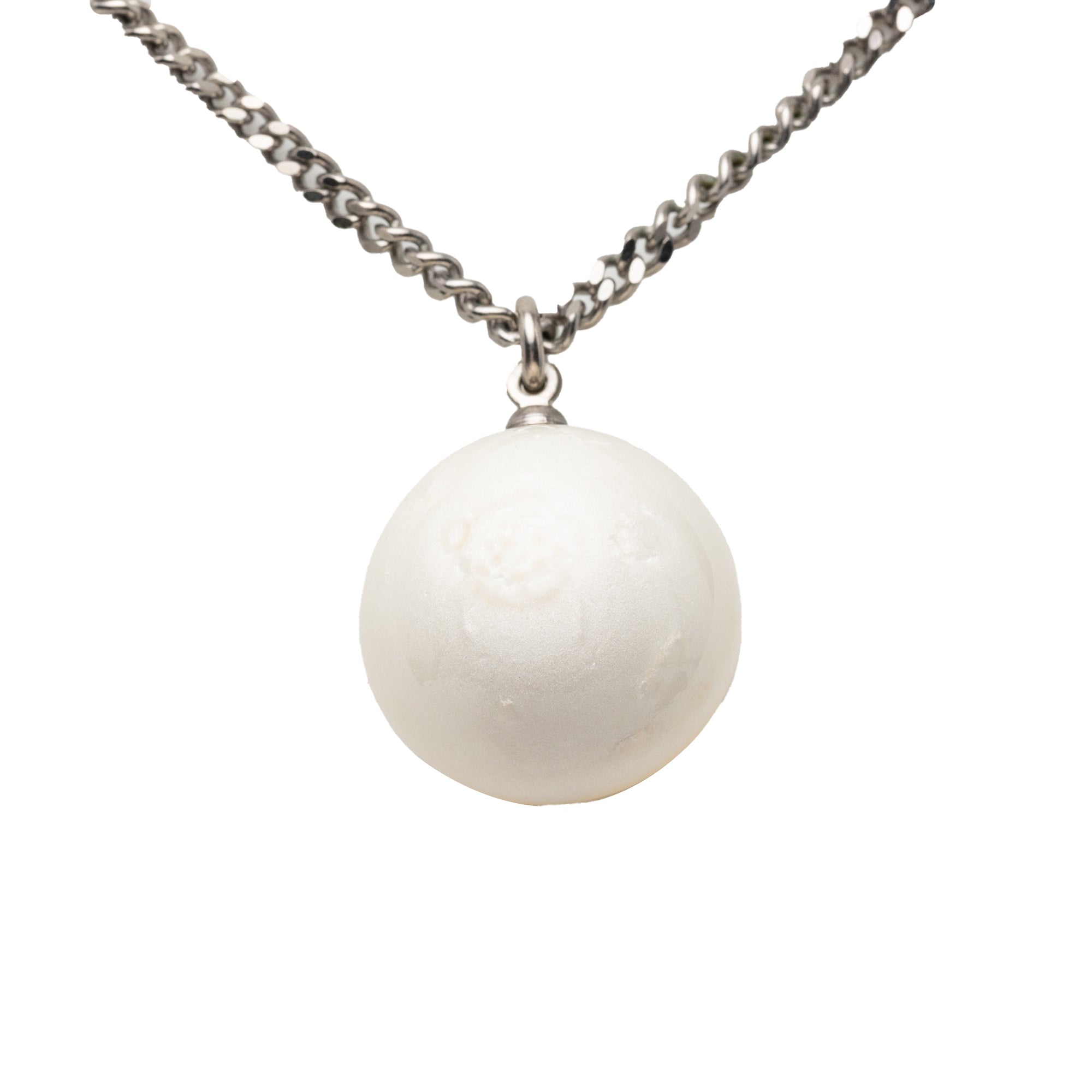 CC Brass Resin Ball Pendant Necklace - Image 2