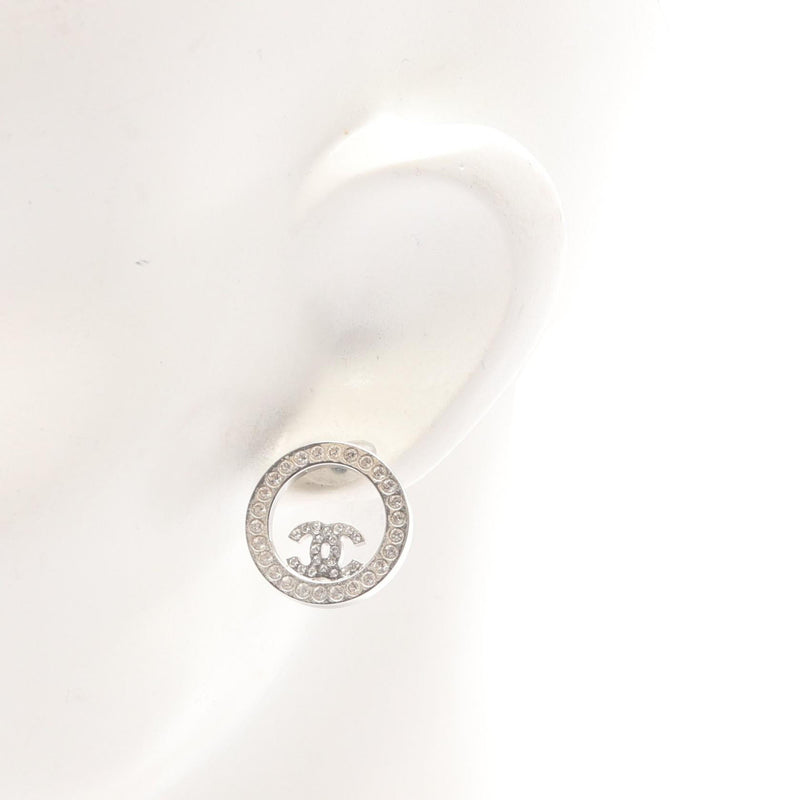 CC Brass Strass Round Push Back Earrings - Image 8