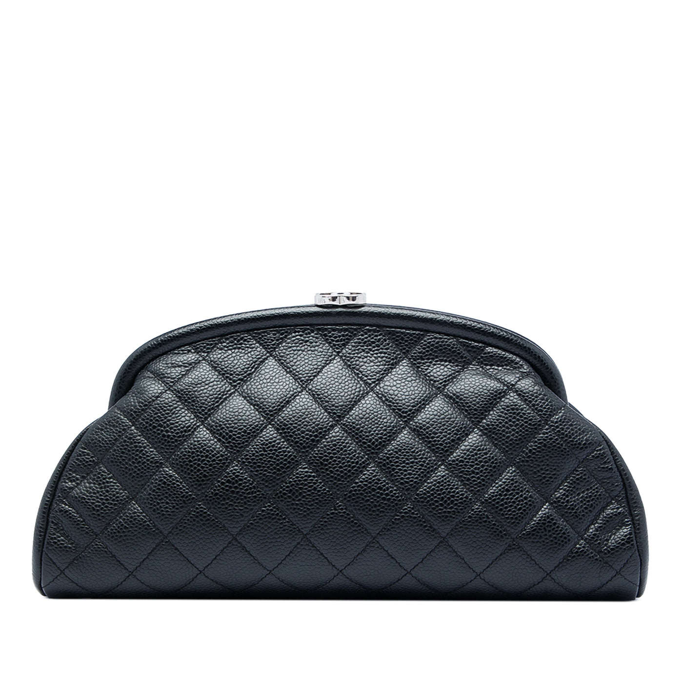 Quilted Caviar Timeless Kisslock Clutch - Image 1