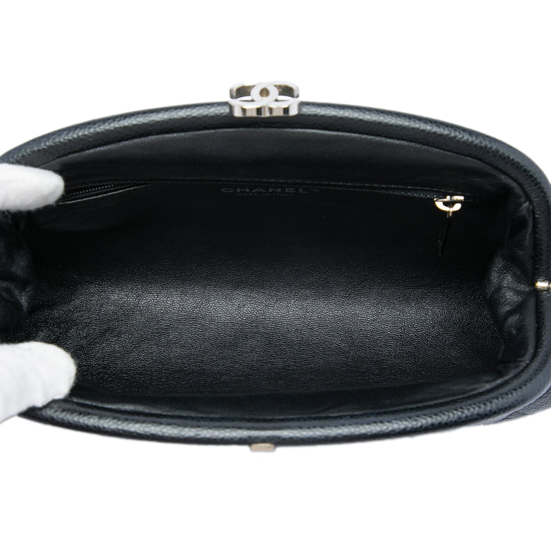 Quilted Caviar Timeless Kisslock Clutch - Image 4