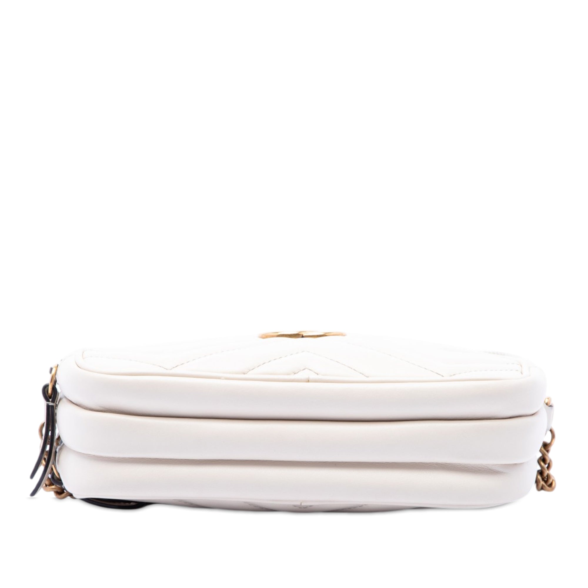 Mini GG Marmont Matelasse Calfskin Triple Zip Crossbody - Image 3