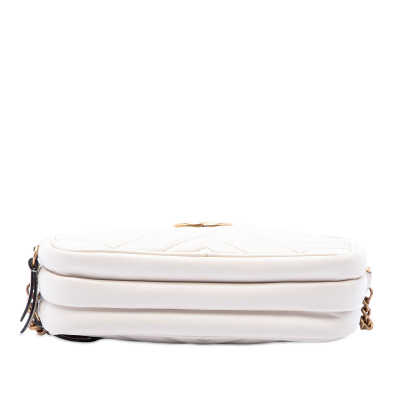 Mini GG Marmont Matelasse Calfskin Triple Zip Crossbody - Image 3