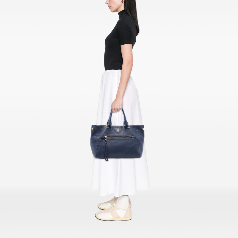 Vitello Daino Front Pocket Tote - Image 6