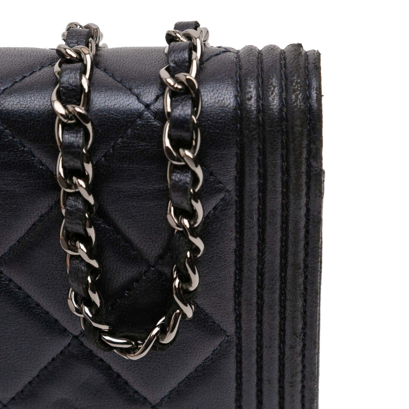 Quilted Lambskin Boy Wallet On Chain - Image 10