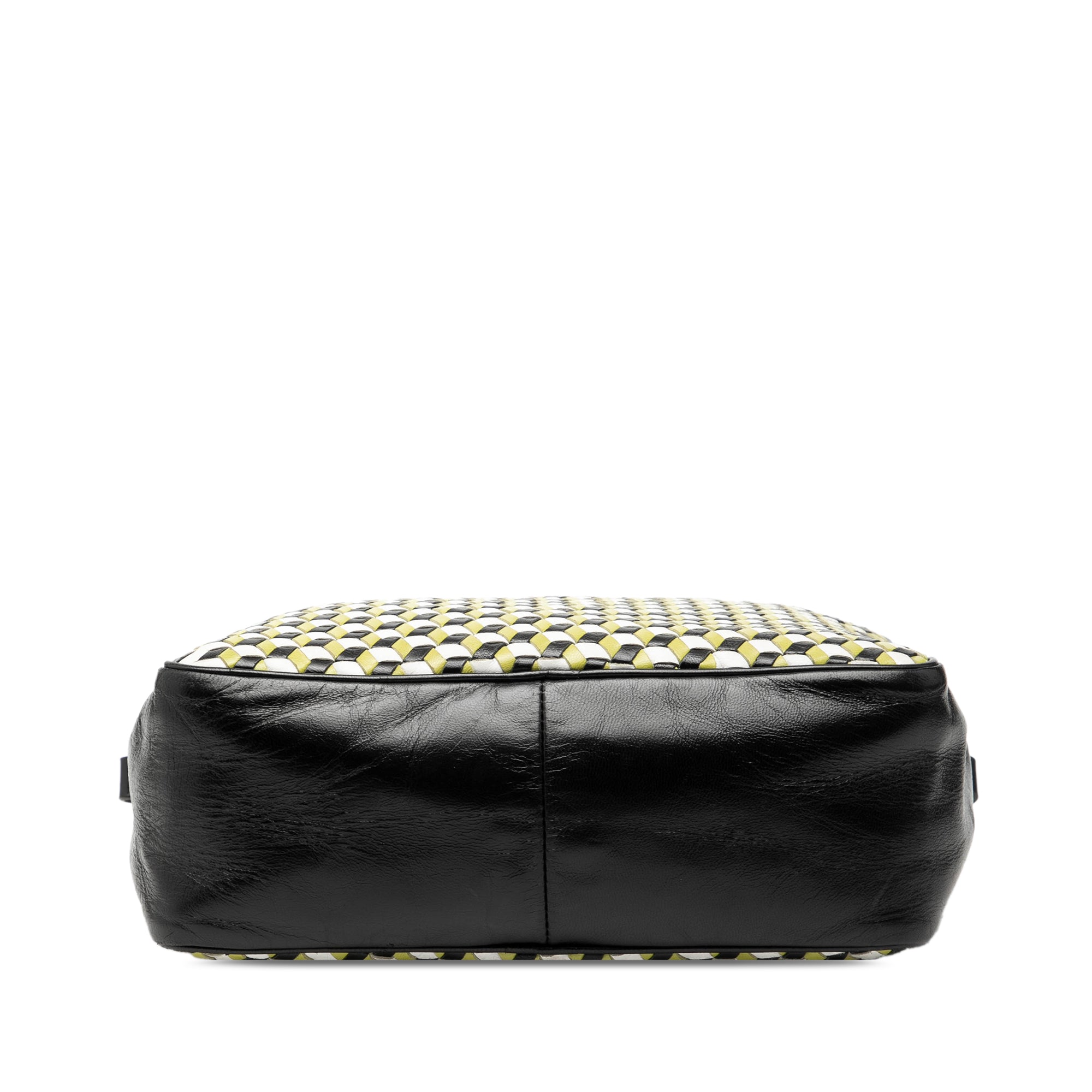 Leather Perspective Cubes Shoulder Bag - Image 3