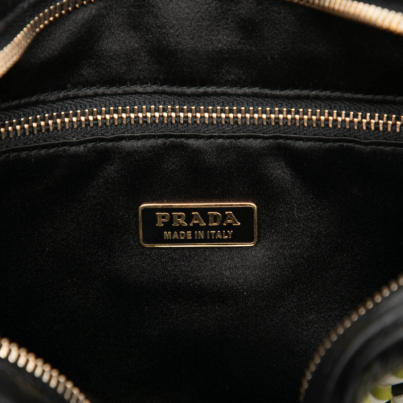 Leather Perspective Cubes Shoulder Bag - Image 5