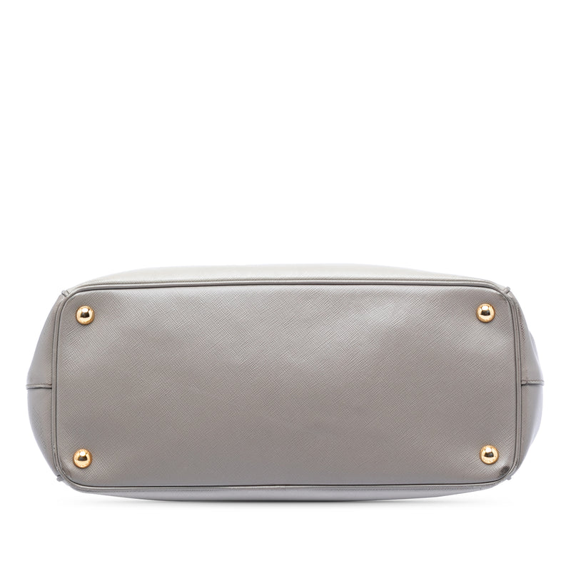 Medium Bicolor Saffiano Lux Galleria Double Zip Satchel - Image 3