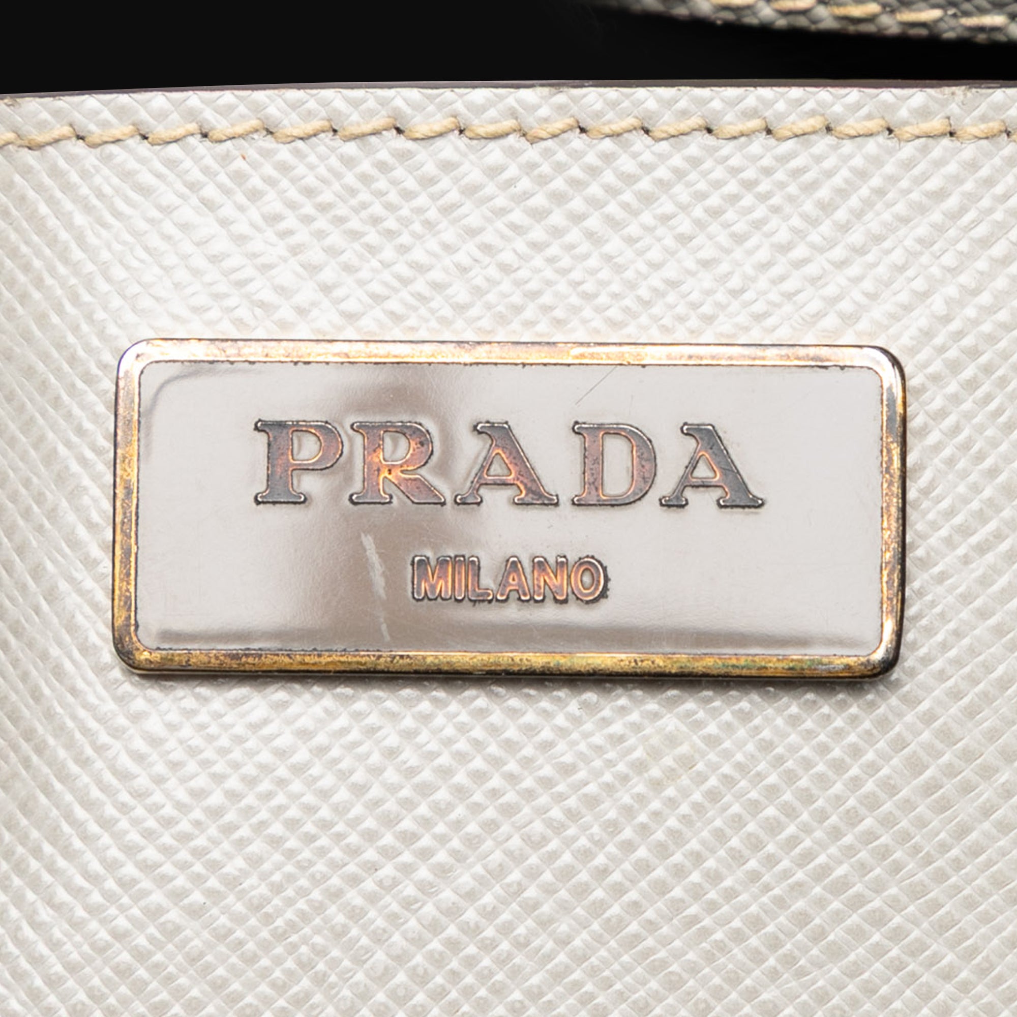Medium Bicolor Saffiano Lux Galleria Double Zip Satchel - Image 5