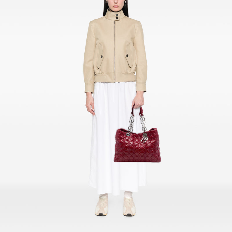 Large Patent Cannage Lady Dior Soft Shopping Tote - Image 7