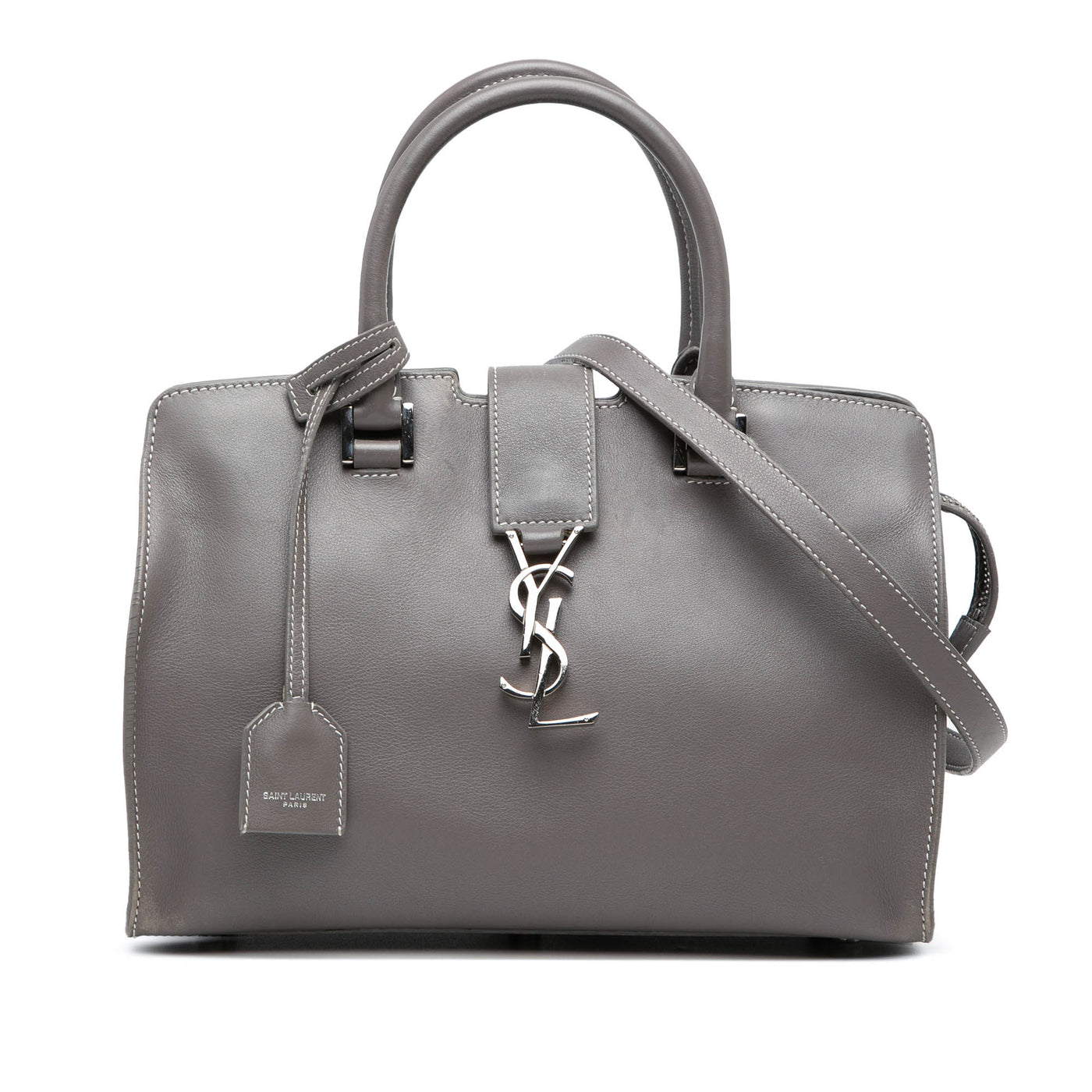 Baby Leather Monogram Downtown Cabas Satchel - Image 1