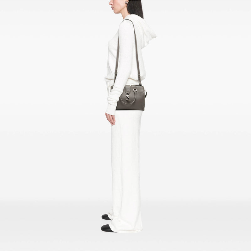 Baby Leather Monogram Downtown Cabas Satchel - Image 7