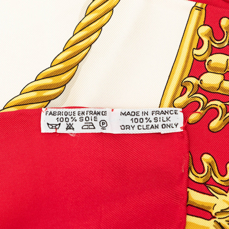 Les Cavaliers d Or Silk Scarf 90 - Image 4
