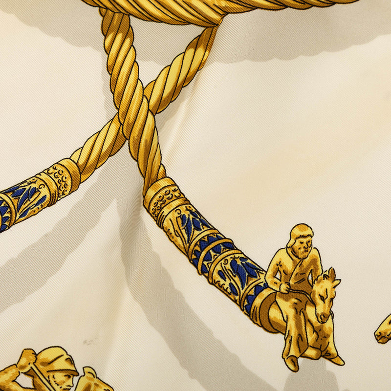 Les Cavaliers d Or Silk Scarf 90 - Image 6