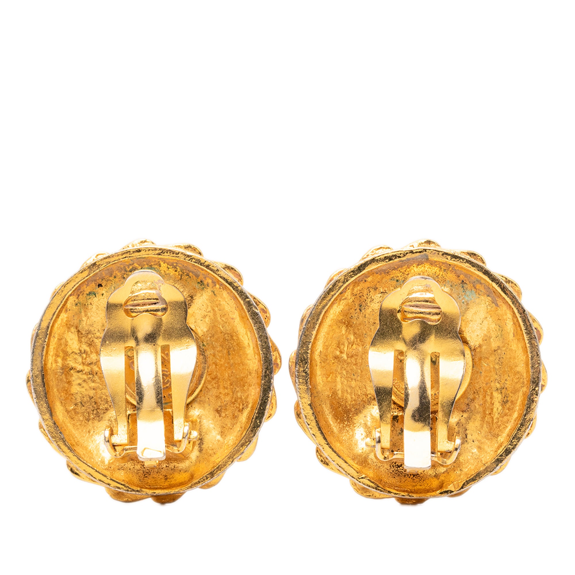 Gold Plated Mademoiselle Clip on Earrings - Image 2