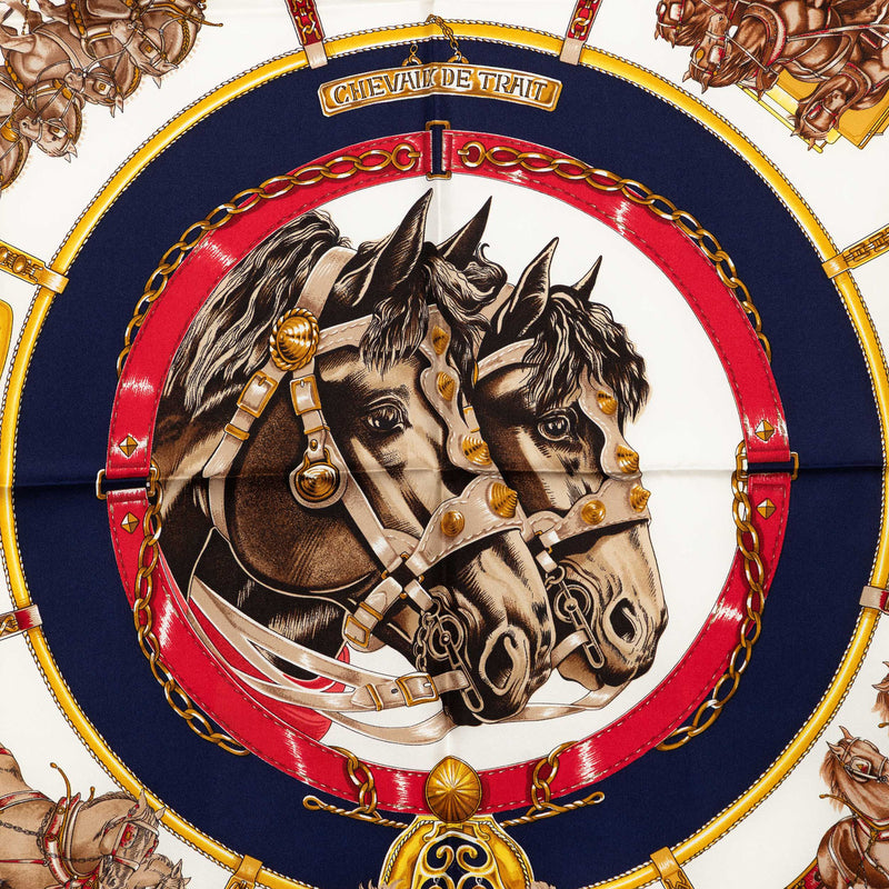 Chevaux de Trait Silk Scarf 90 - Image 2