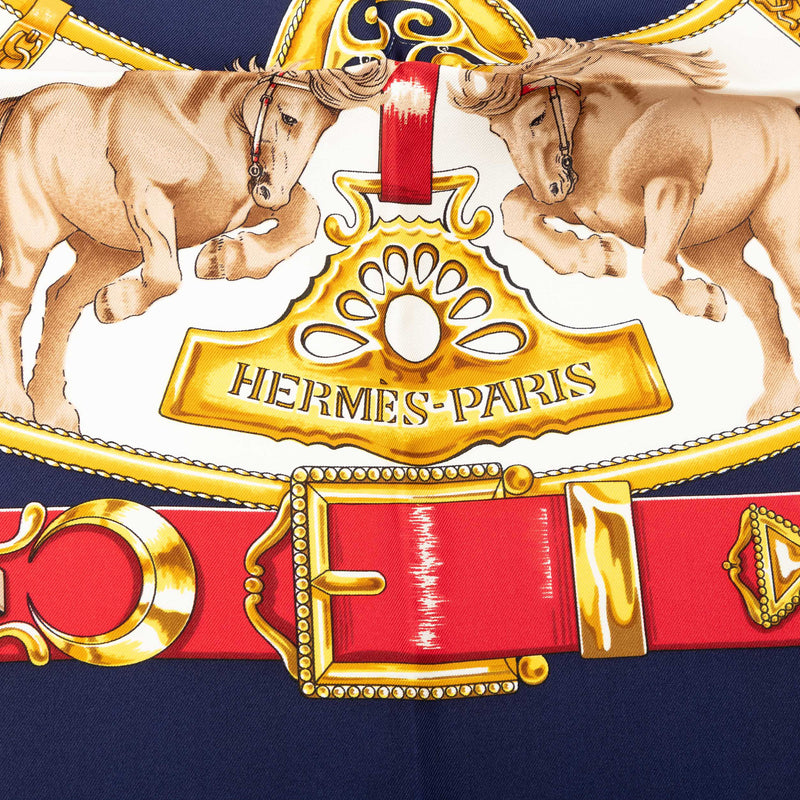 Chevaux de Trait Silk Scarf 90 - Image 3