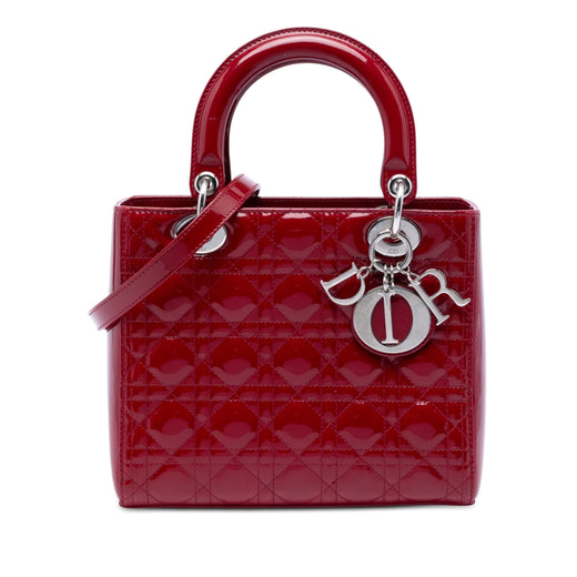 Medium Patent Cannage Lady Dior - Image 1