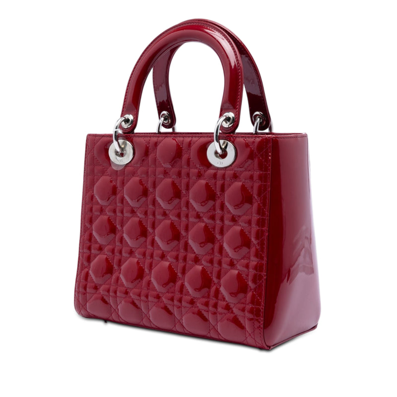 Medium Patent Cannage Lady Dior - Image 2