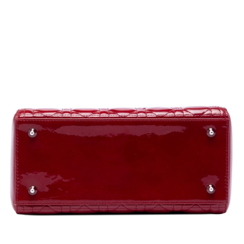 Medium Patent Cannage Lady Dior - Image 3
