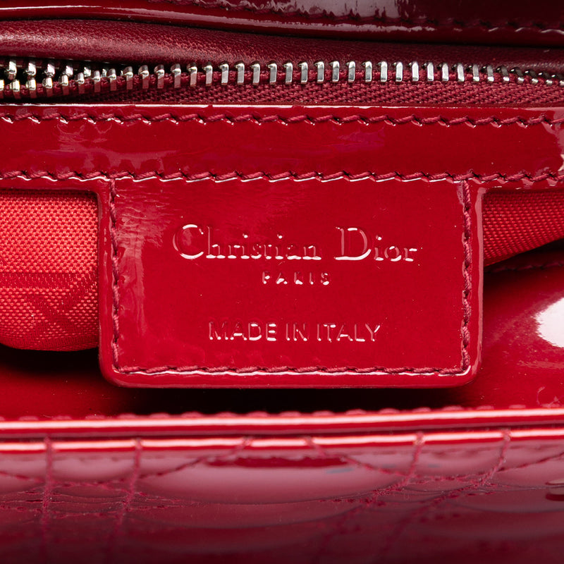 Medium Patent Cannage Lady Dior - Image 5