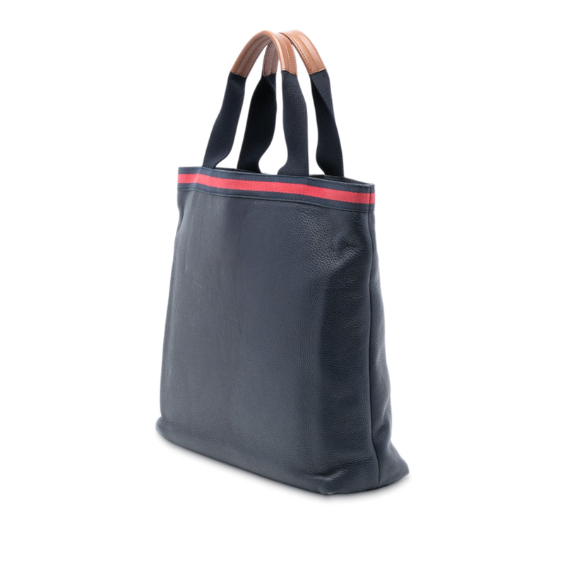 Leather Web Tote - Image 2