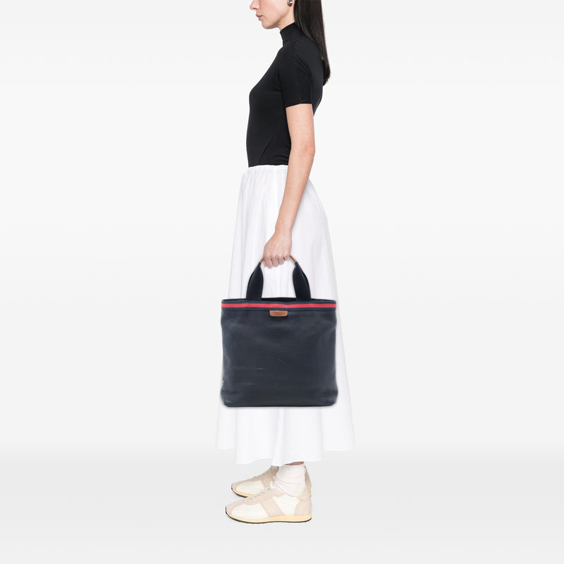 Leather Web Tote - Image 7