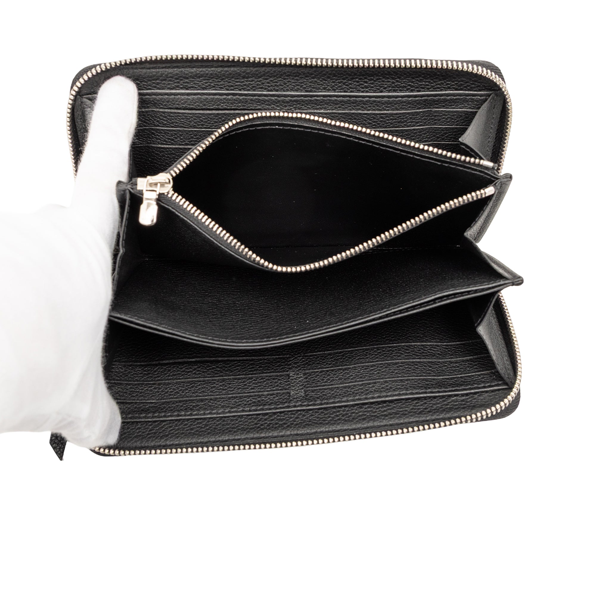Leather Lockme Zippy Wallet - Image 4