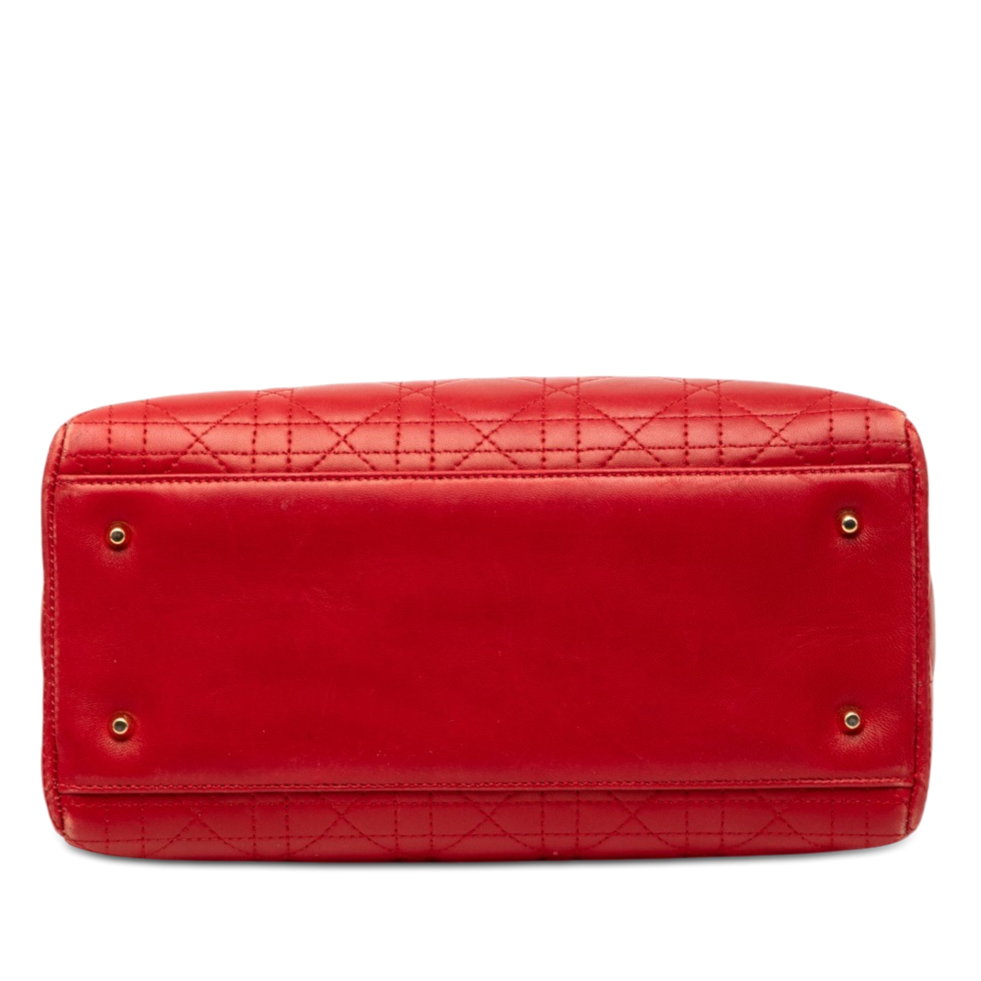Medium Lambskin Cannage Lady Dior - Image 3