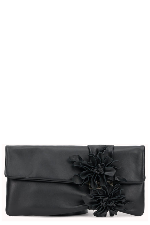 Jimmy Choo Zandra Clutch — Black Lambskin