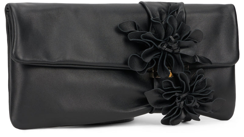 Jimmy Choo Zandra Clutch — Black Lambskin