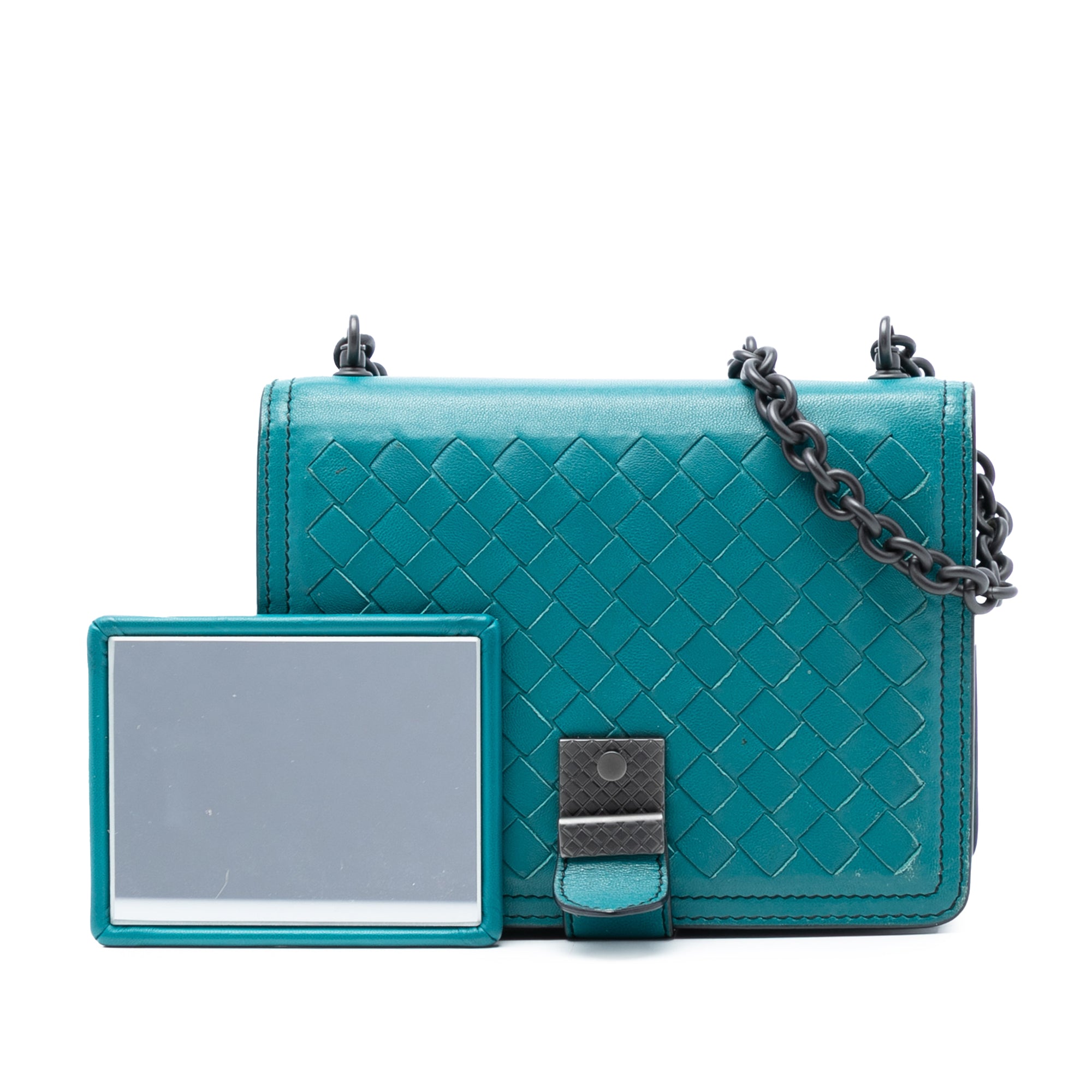 Mini Nappa Intrecciato Runway Shoulder Bag - Image 8