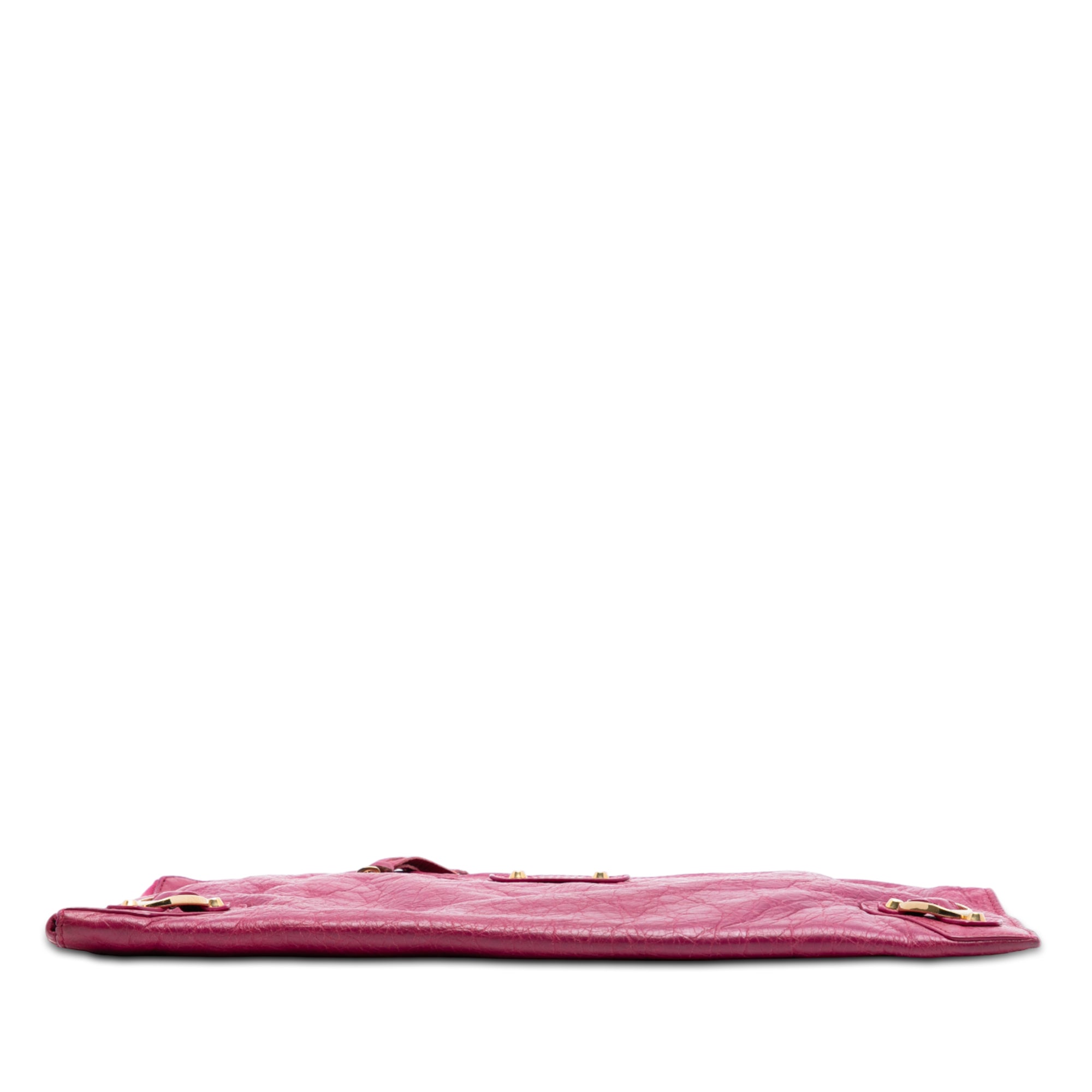 Lambskin Motocross Giant 12 Zip Around Flat Clutch - Image 3