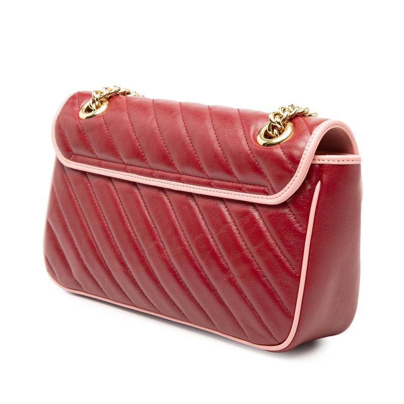 Medium GG Marmont Matelasse Diagonal Leather Torchon Shoulder Bag - Image 2
