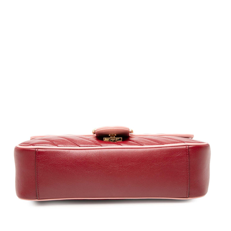 Medium GG Marmont Matelasse Diagonal Leather Torchon Shoulder Bag - Image 3