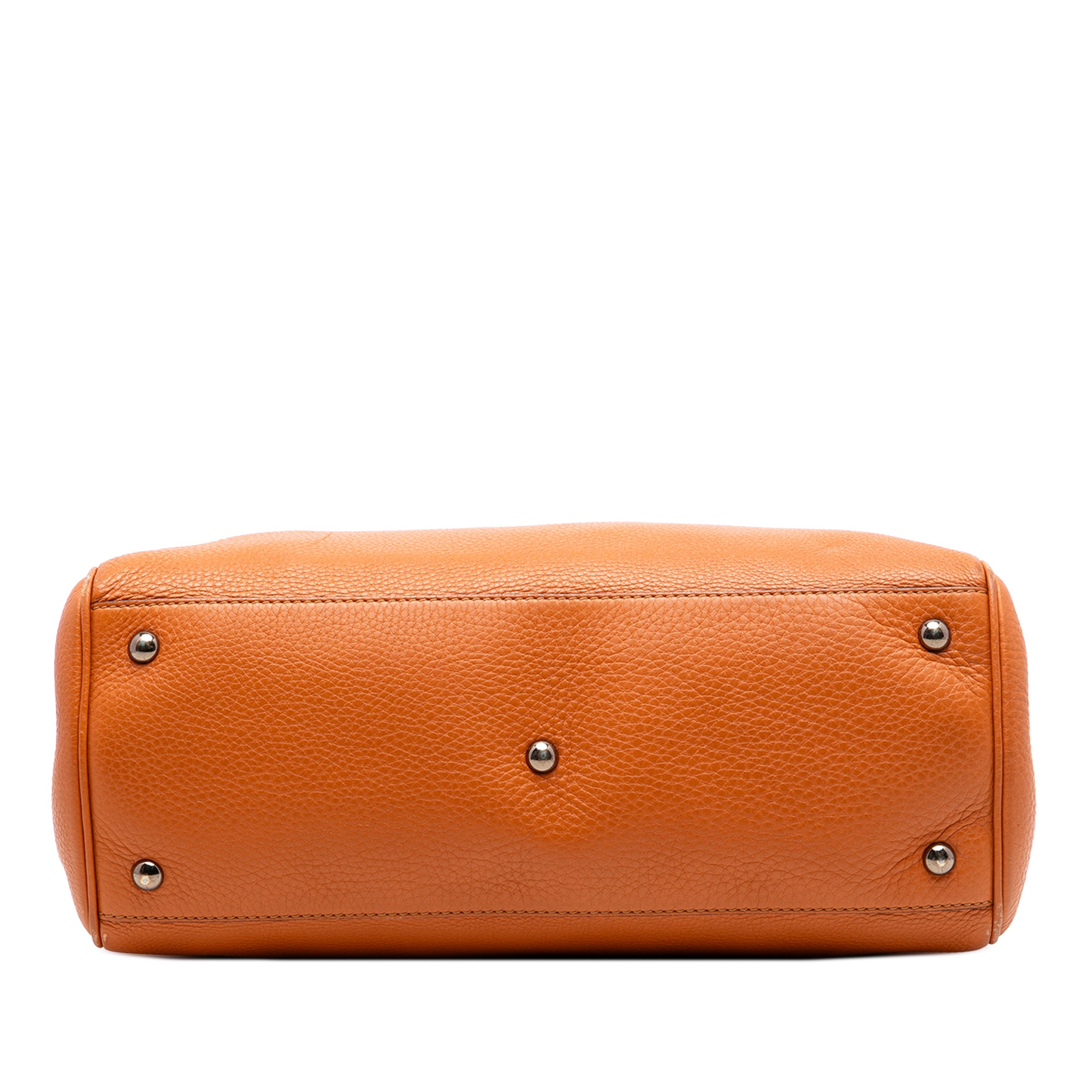 Medium Calfskin Bamboo Shopper Satchel - Image 3
