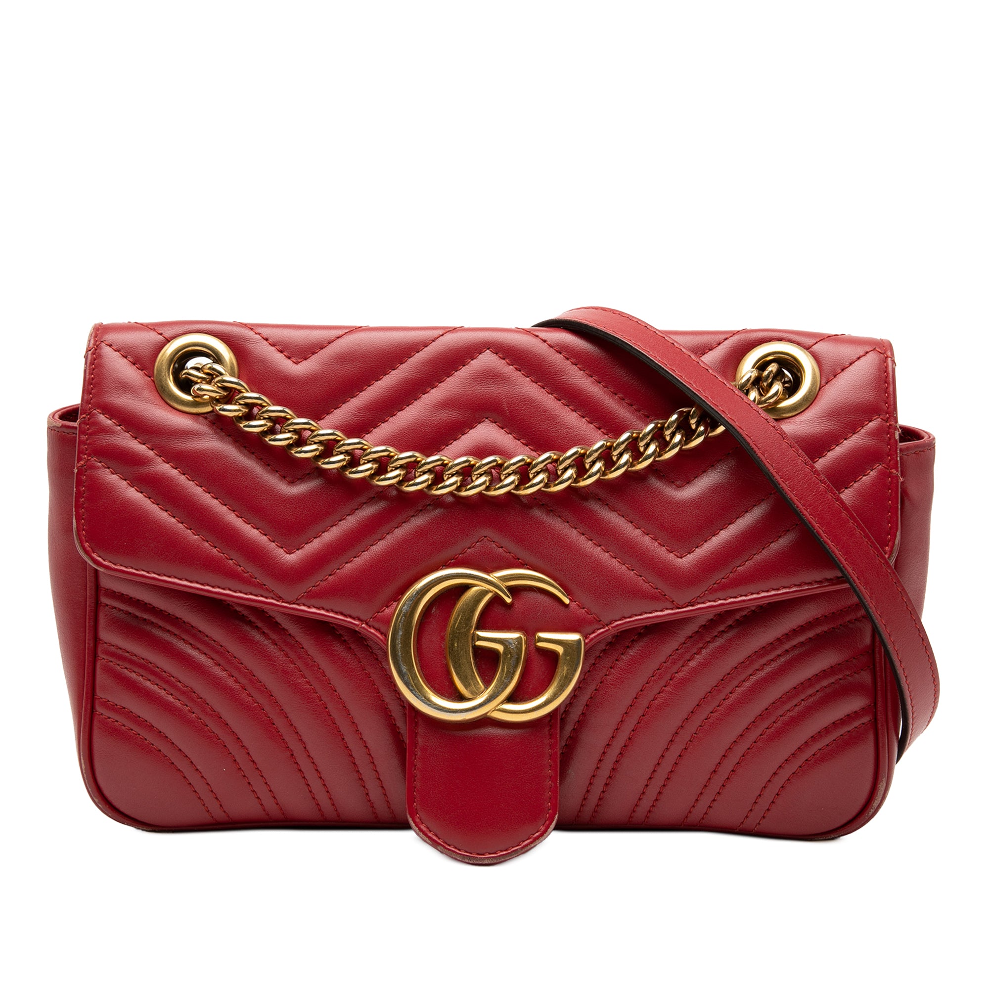Medium GG Marmont Matelasse Calfskin Shoulder Bag - Image 1