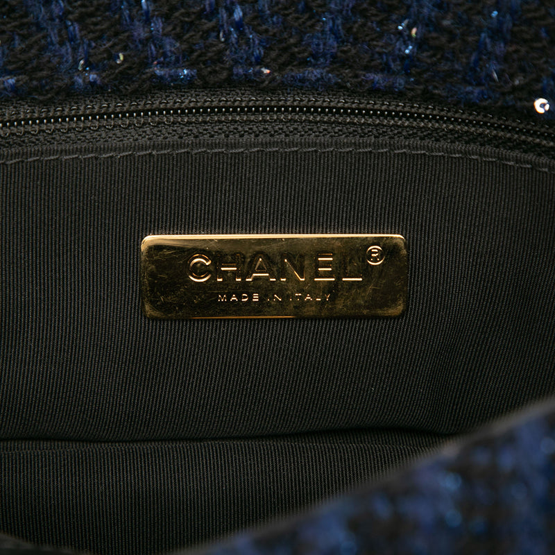 Large Chevron Tweed Sequin 19 Flap - Image 5