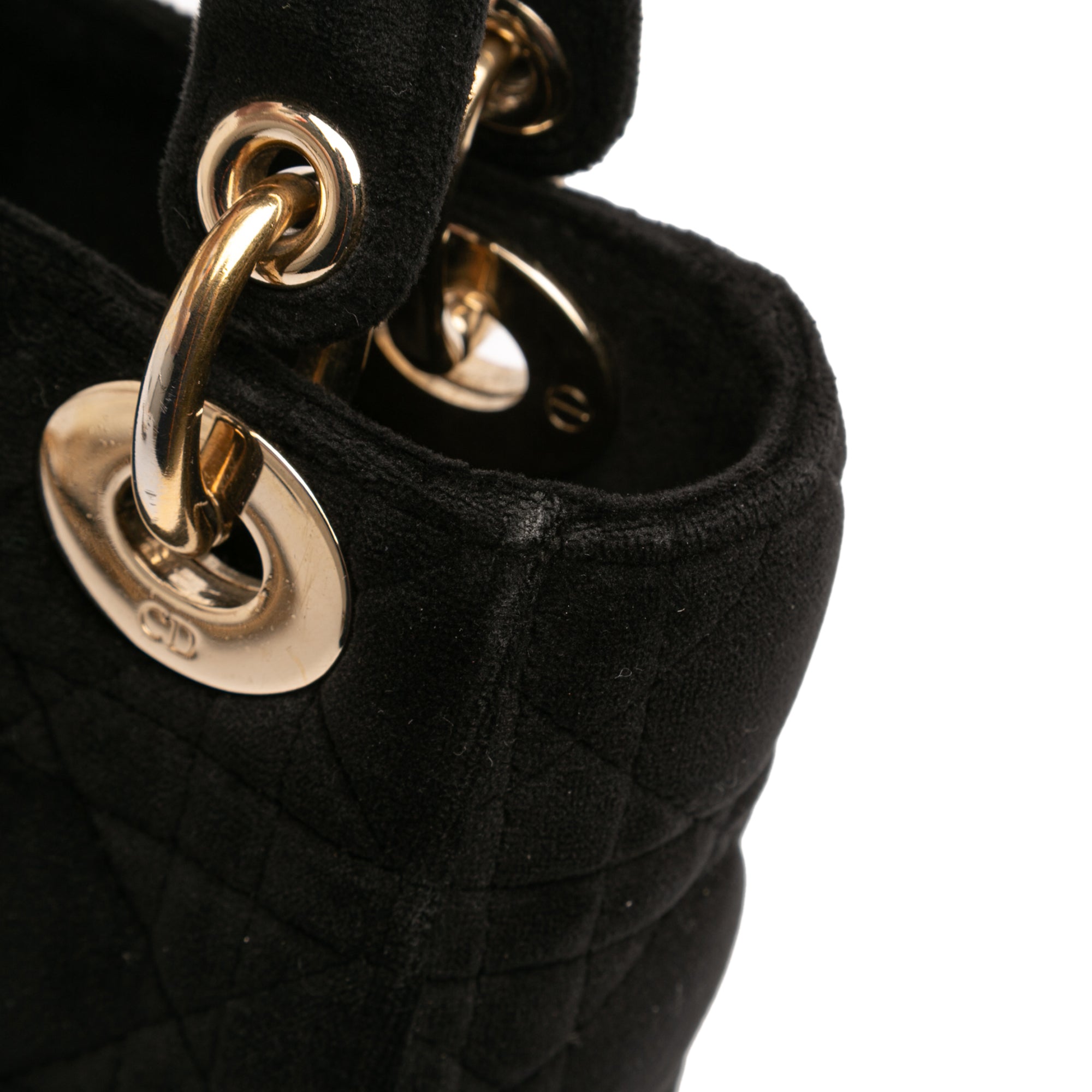Mini Velvet Cannage Lady Dior - Image 8