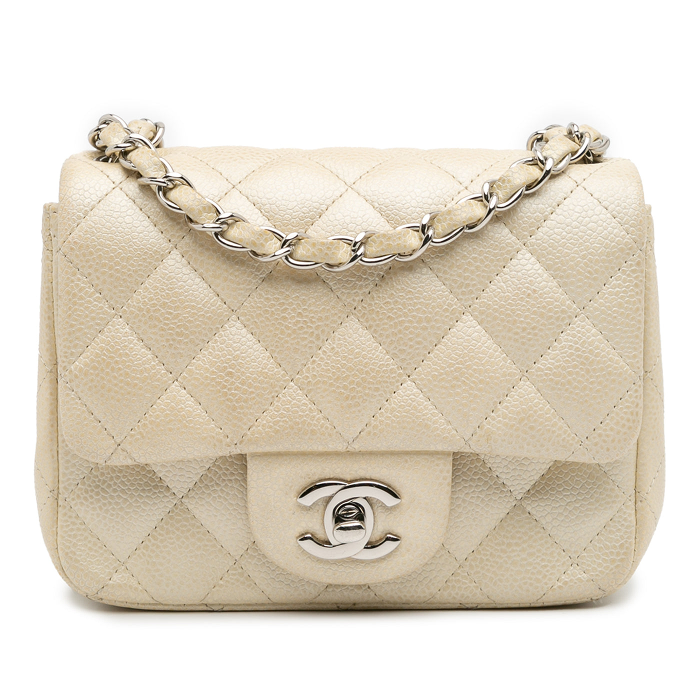 Mini Square Classic Caviar Single Flap - Image 1