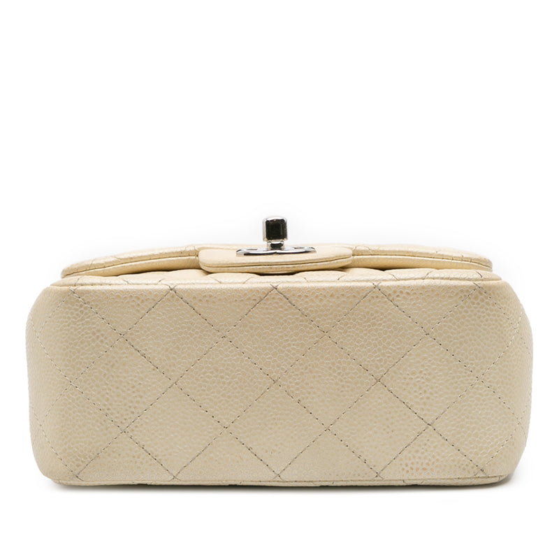 Mini Square Classic Caviar Single Flap - Image 3