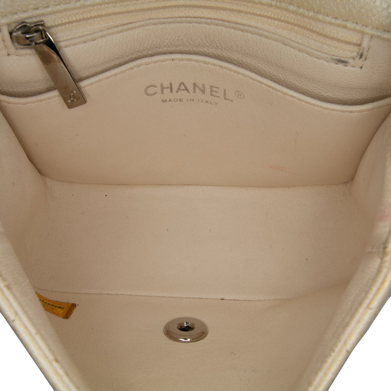 Mini Square Classic Caviar Single Flap - Image 4