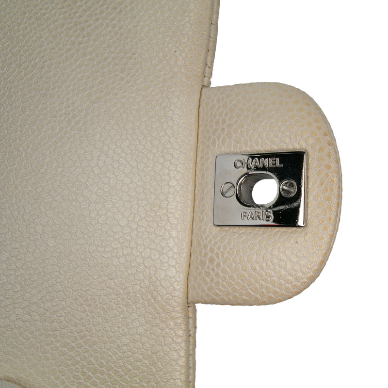 Mini Square Classic Caviar Single Flap - Image 6